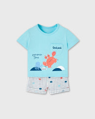Conjunto Bermuda Cangrejo Azul Boboli