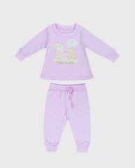Pijama Pantalon Manga larga Coneja Morado