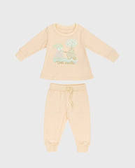 Pijama Pantalon Manga larga Coneja Salmon 