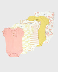 Set 5 Bodys Estampado Little Rosa
