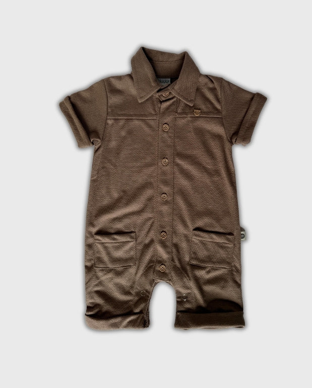 Mameluco Bolsillo Botones Brown