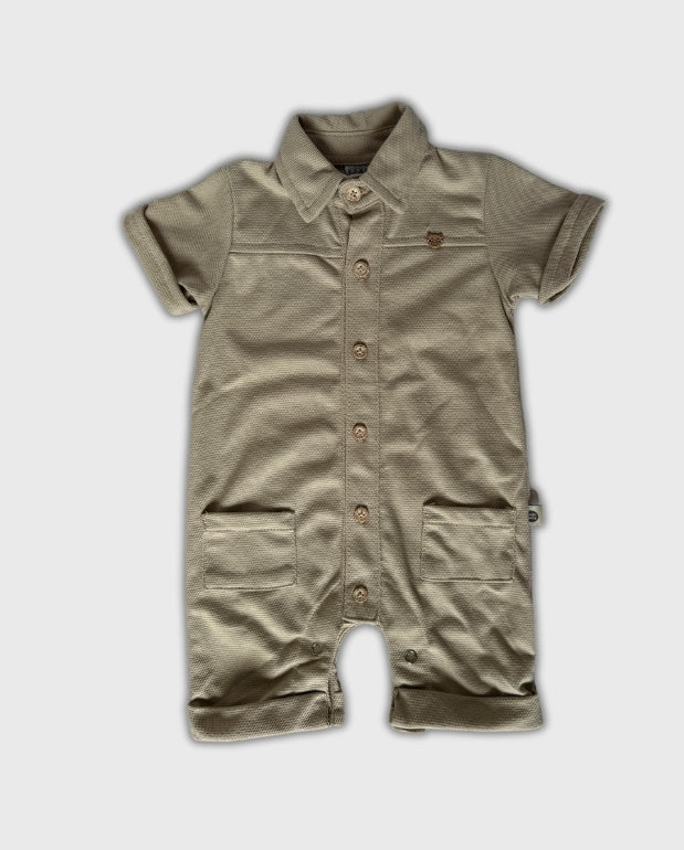 Mameluco Bolsillo Botones Caqui