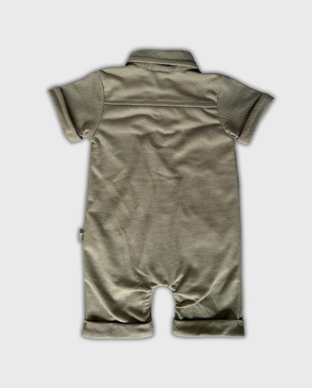 Mameluco Bolsillo Botones Atrás 