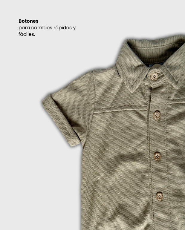 Mameluco Bolsillo Botones Botones