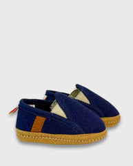 Tenis Sin Suela Vans Azul Huellitas