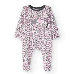 Pijama Terciopelo Estampado Animal Print Rosa