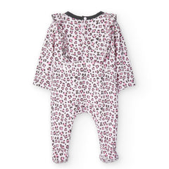 Pelele Terciopelo Estampado Animal Print Rosa