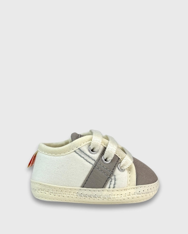 Tenis sin Suela Combinado Gris Niños