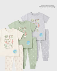 Pijama Pantalón Estampado Verduras Surtido estilo