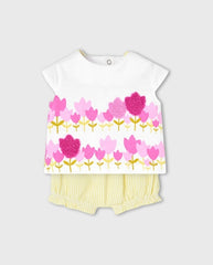 Conjunto Short Tulipan Amarillo Boboli