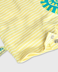 Pelele Rayas Camaleon Amarillo Boboli Boton