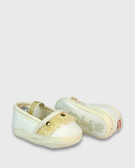 Baletas sin Suela Flecos Blanco Niñas