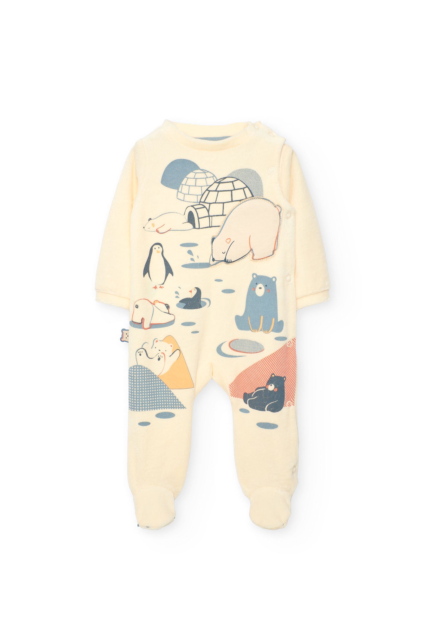 Pijama Enterizo Estampado Osos Polares Boboli 