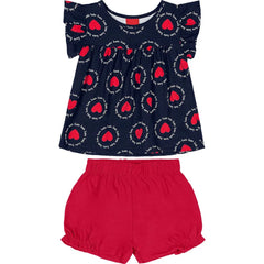 Conjunto Short Love Corazones