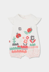 Pelele Estampado Jardin Mariquita Blanco Boboli