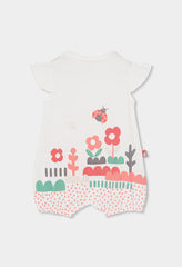 Pelele Estampado Jardin Mariquita Blanco Boboli estilo 