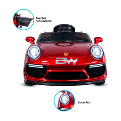 Carro Montable Eléctrico 718 Cayman Rojo 6V Prinsel