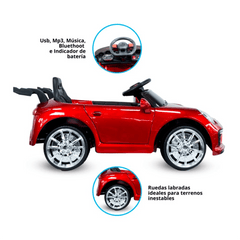 Carro Montable Eléctrico 718 Cayman Rojo 6V Prinsel