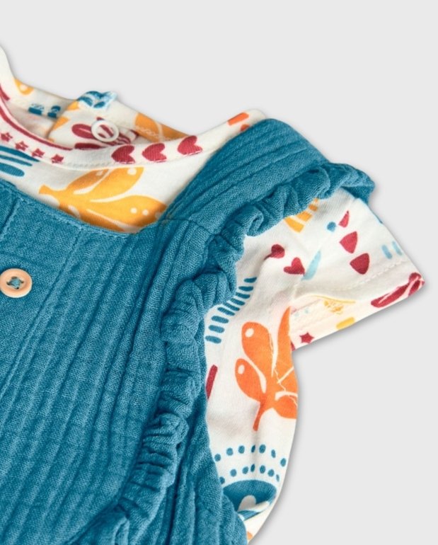 Conjunto Braga y Blusa Estampada Boboli Detalle