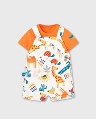 Conjunto Overol Estampado Animales Boboli