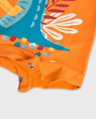 Pelele Cocodrilo Naranja Boboli Boton