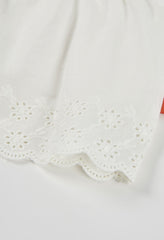 Conjunto Short Ojalillo Blanco Boboli