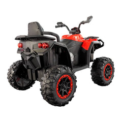 Cuatrimoto infantil 12V Warrior roja con ruedas de goma eva