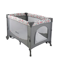 Cuna Corral Colecho Dacora Rosa / Gris Ebaby