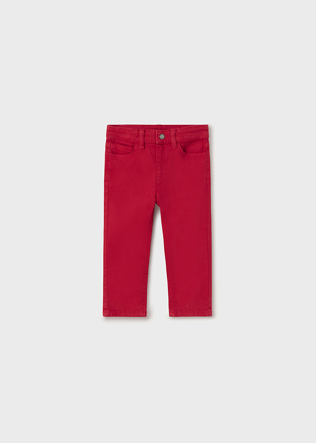 Pantalón Largo Slim Fit Rojo Mayoral