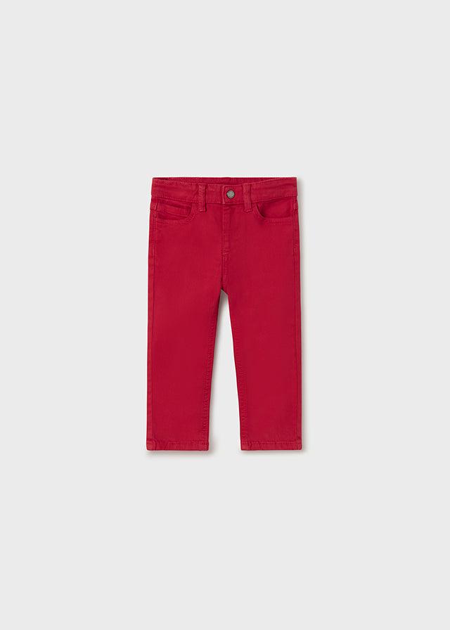 Pantalón Largo Slim Fit Rojo Mayoral