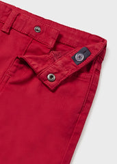 Pantalón Largo Slim Fit Rojo Mayoral Botón