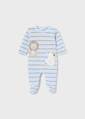 Pijama Terciopelo Rayas León Cielo Mayoral Diseño