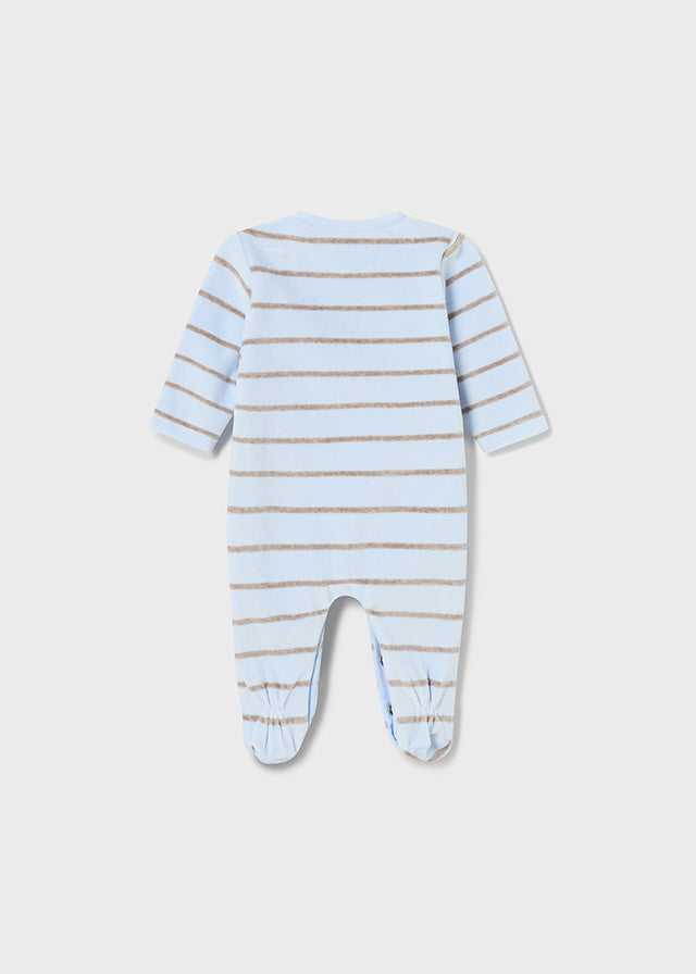 Pijama Terciopelo Rayas León Cielo Mayoral Estilo