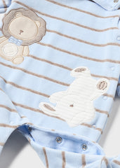 Pijama Terciopelo Rayas León Cielo Mayoral Detalles