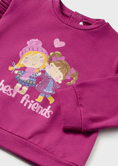 Conjunto 2 Piezas Leggins Best Friends Magenta Mayoral Sudadera