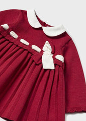 Vestido Tricot Better Moño Rojo Mayoral Detalles