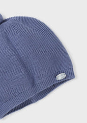 Gorro Tricot Pompón Azul Mayoral Detalles