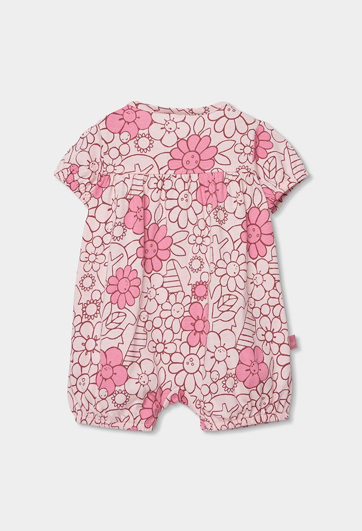 Pelele Estampado Jardin Mariposa Rosa Boboli estilo