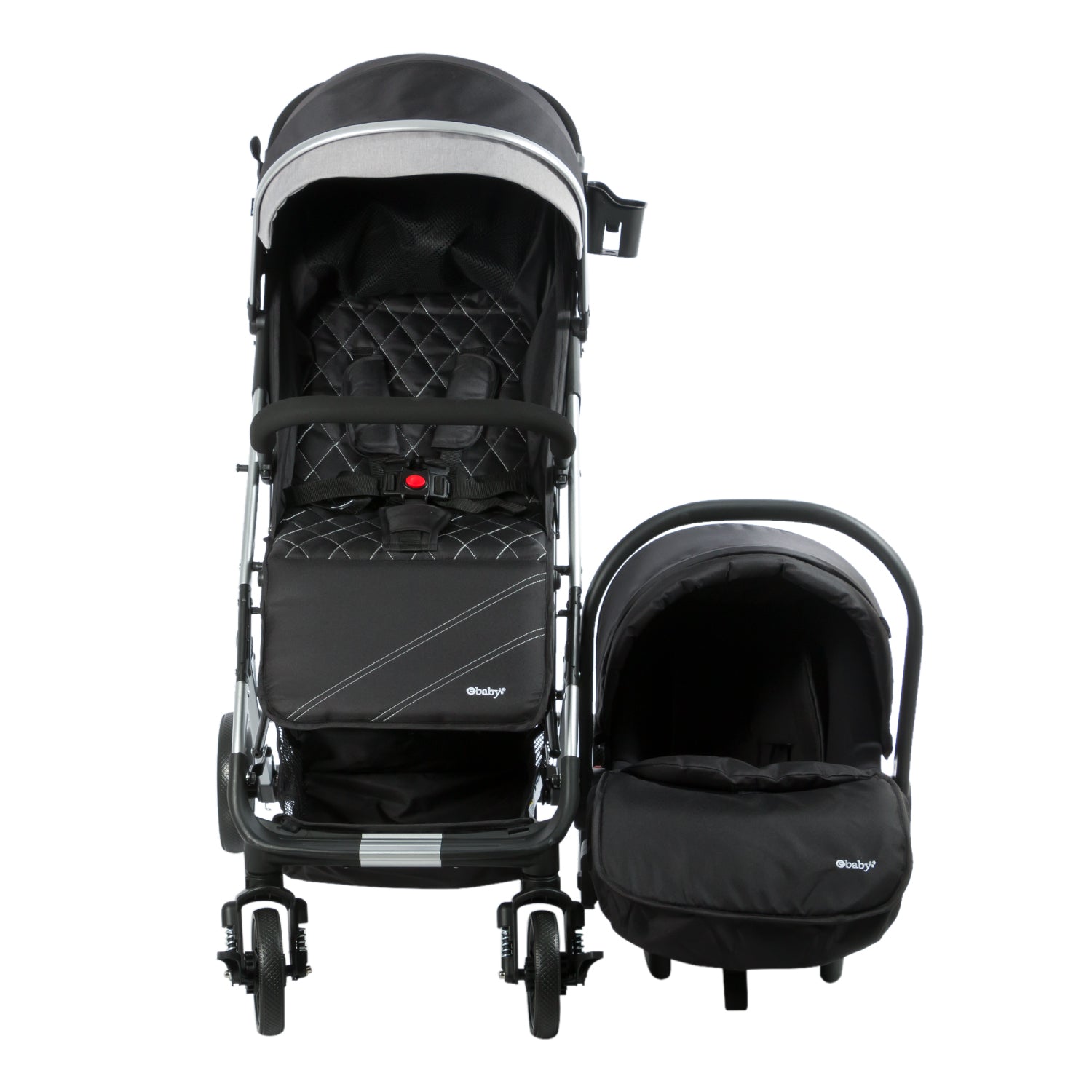 Coche Maleta Con Portabebe Urban Way Negro Ebaby® DISEÑO