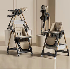 Silla Comedor de Lujo Plegable Gris Estilo