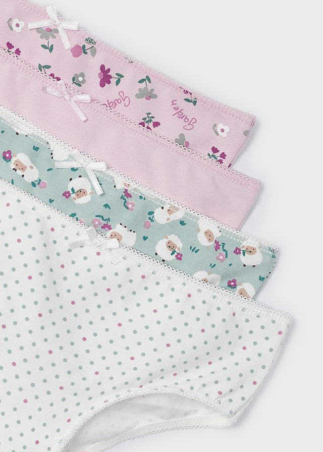 Set 3 Pantys Estampado Puntos Oveja Mayoral detalle