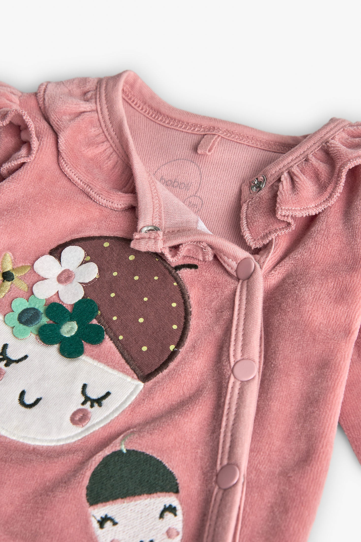 Botones a presión frente pijama bebé