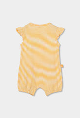 Pelele Estampado Flores Rayas Amarillo Boboli estilo