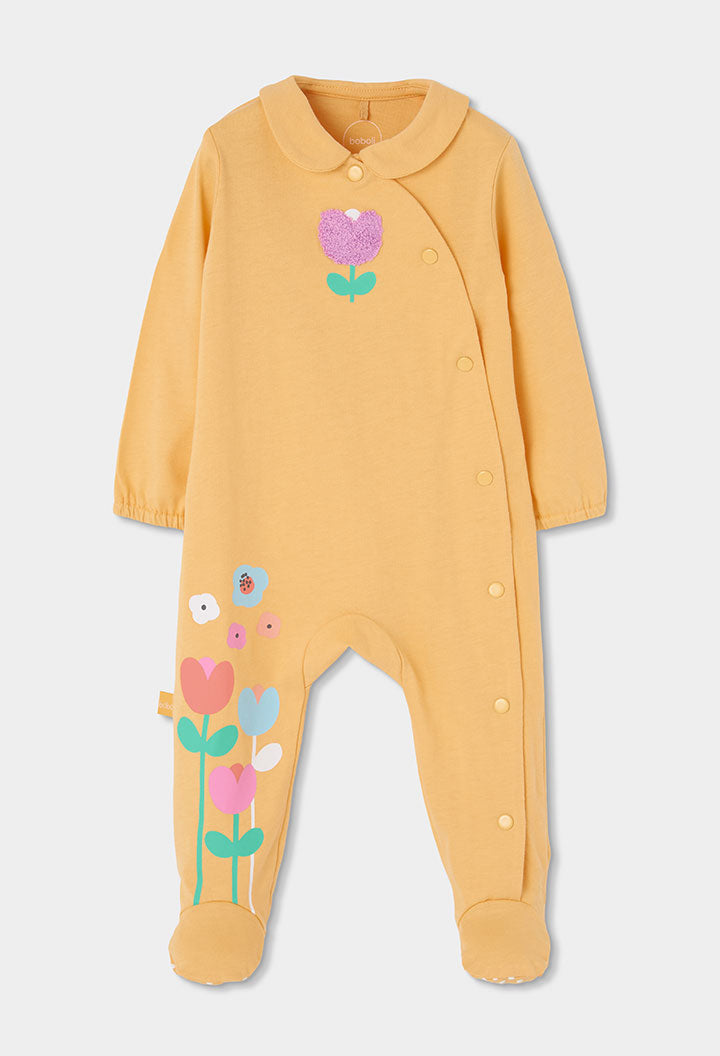 Pijama Enteriza Estampado Flor Amarillo Boboli