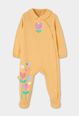 Pijama Enteriza Estampado Flor Amarillo Boboli