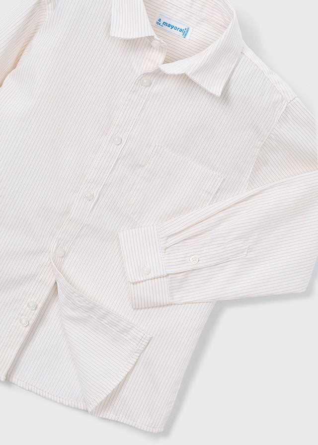 Camisa Líneas Amarillo Mayoral  Detalle