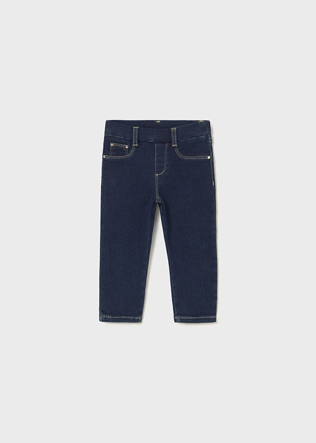 Pantalón Denim Oscuro Bebé Niña Mayoral 