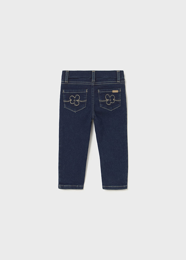 Pantalón Denim Oscuro Bebé Niña Mayoral Estilo
