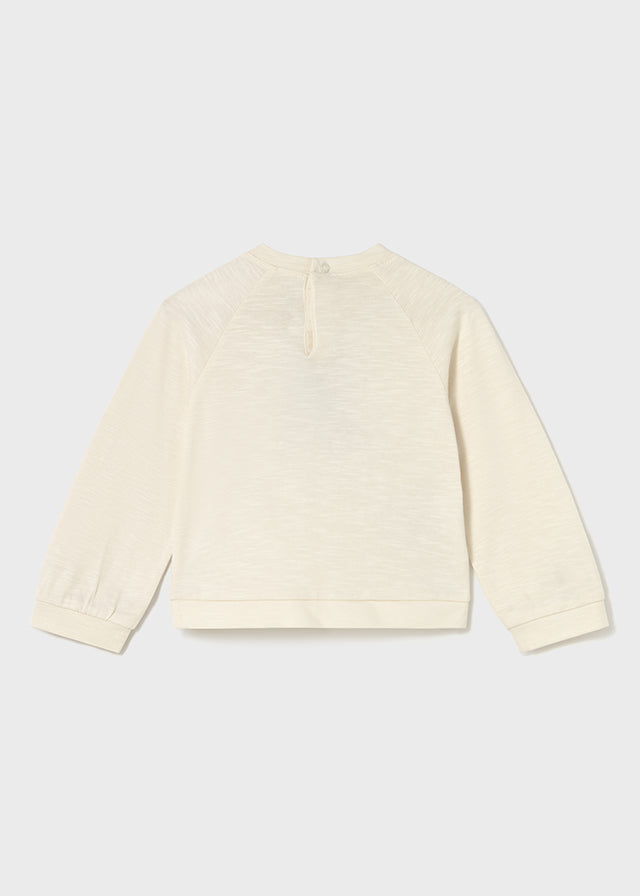 Blusa Manga Larga Bordado Gato Mayoral estilo