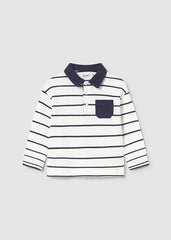 Polo Manga Larga Líneas Navy Mayoral